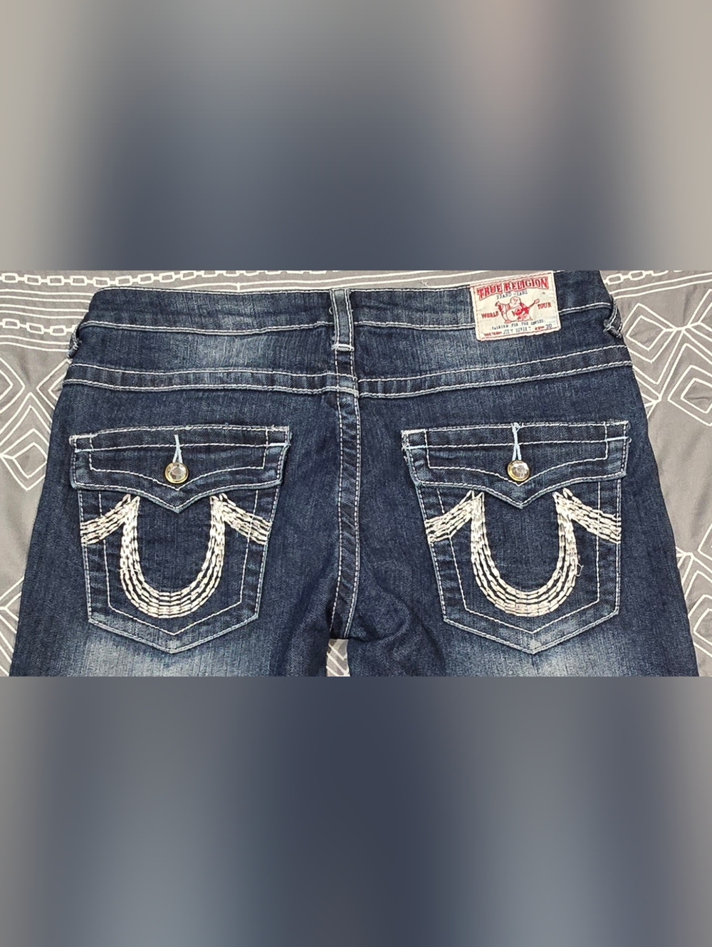 True Religion Joey Super T Low Rise Straight Jeans Size 30 - Picture 4 of 9